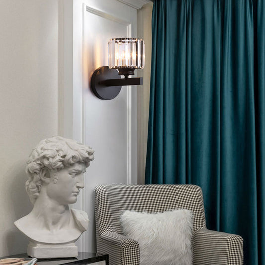 Kristallglas-Wandleuchte mit modernem Armdesign