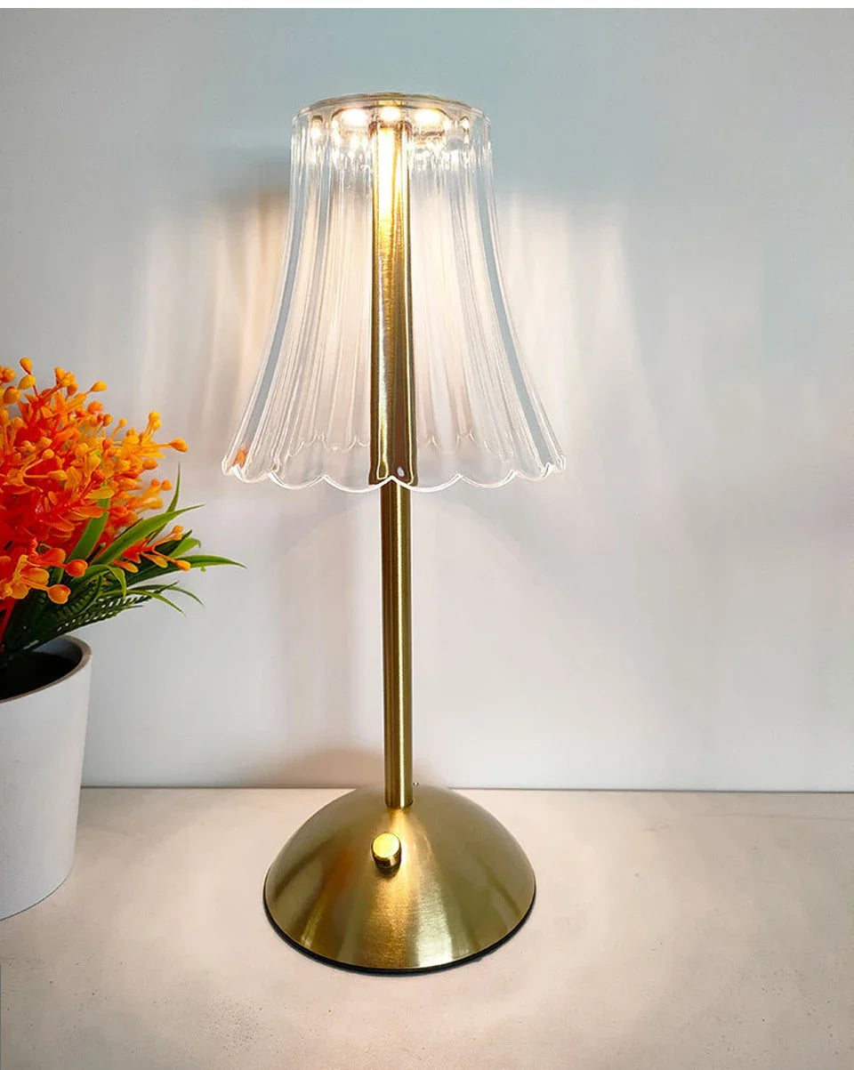 Éclat Cristal - Luxuriöse Kabelgebundene Tischlampe