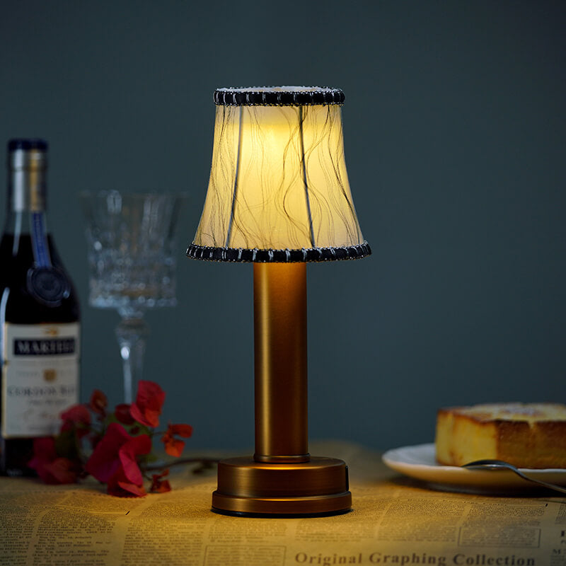 Garduru - LED kabellos Silk Metall Tischlampe | 50% RABATT