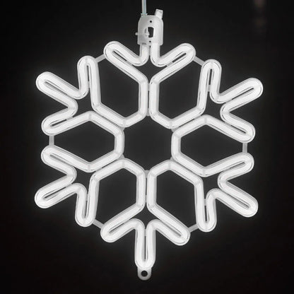 LED-Girlande Schneeflocke Wasserdicht - Weihnachtsdekoration Außen