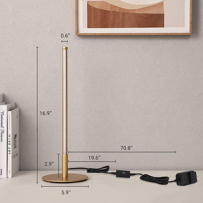 Garduru Minimalistische LED-Tischlampe - 3 Farbmodi, Touch-Steuerung, energieeffizient