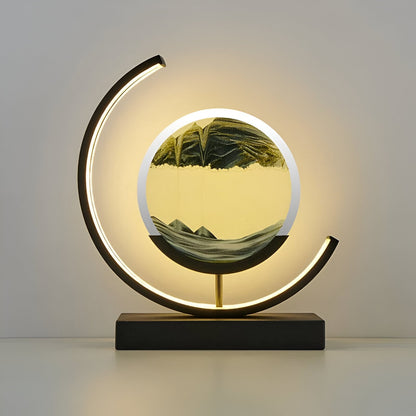 Garduru-Sanduhr 3D - Beruhigende Sandlampe mit LED-Beleuchtung