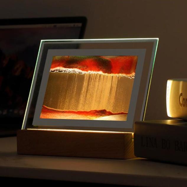 GlowSand - LED Quicksand Nachtlicht Tischlampe