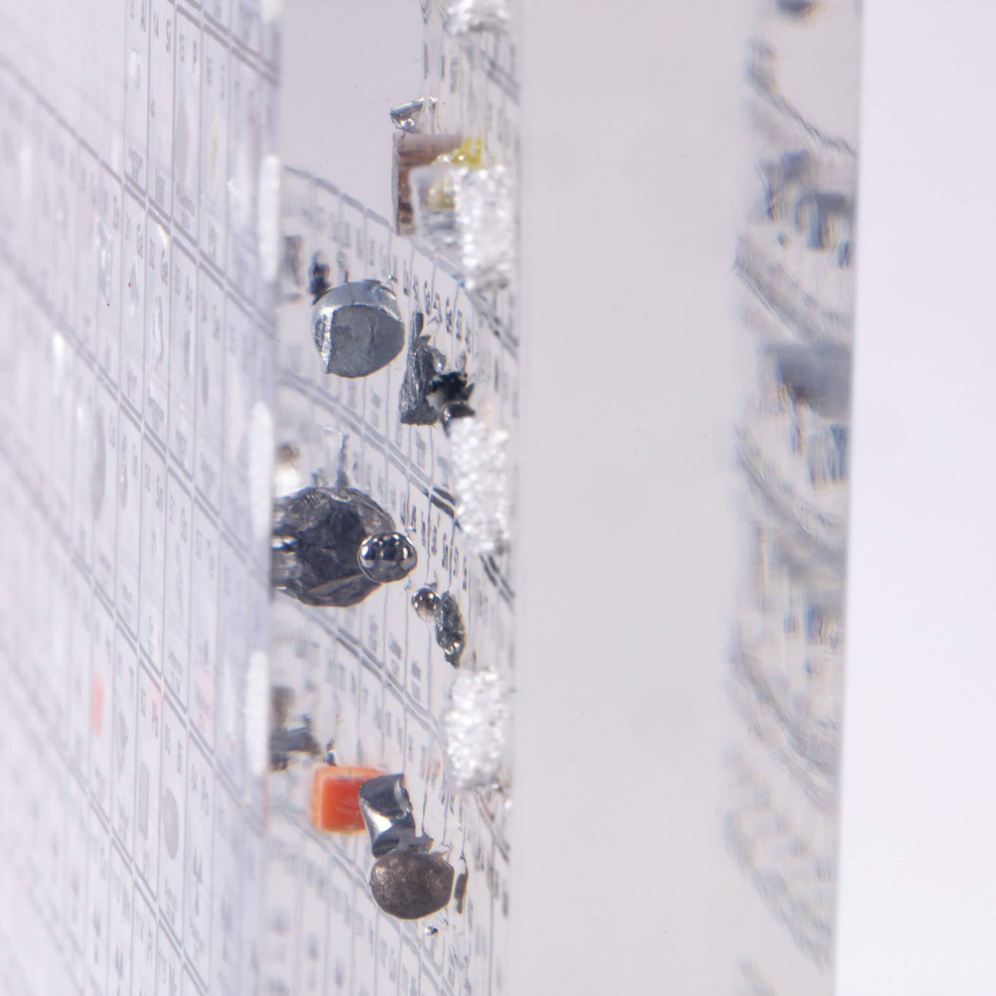 Acryl Periodensystem mit echten Elementen