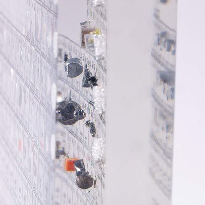 Acryl Periodensystem mit echten Elementen