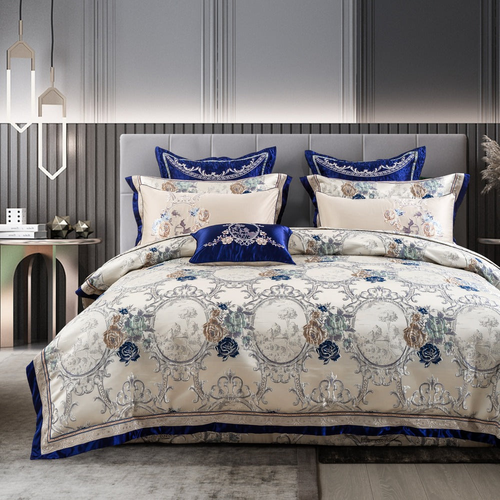 Garduru Oriental Jacquard Luxus Bettwäsche Set