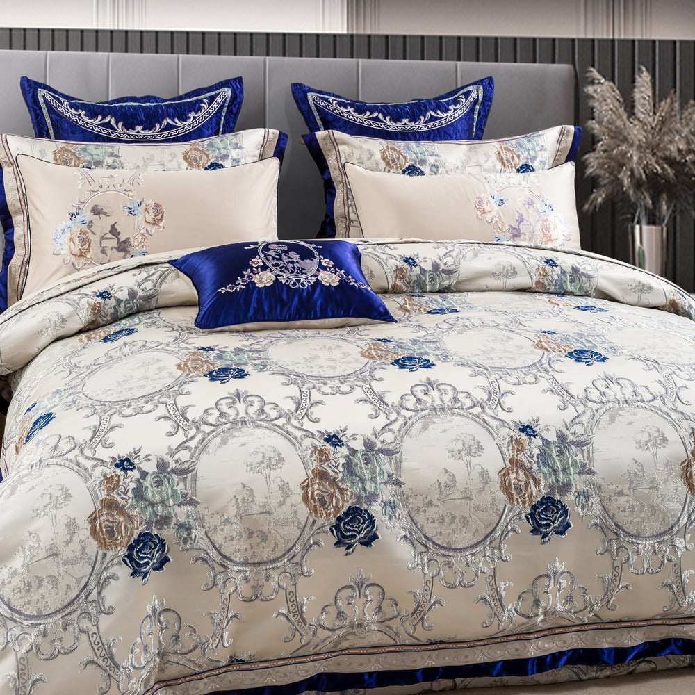 Garduru Oriental Jacquard Luxus Bettwäsche Set