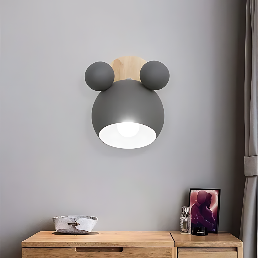 Garduru - Charmante Mickey Mouse Wandleuchte für Kinderzimmer und Spielräume