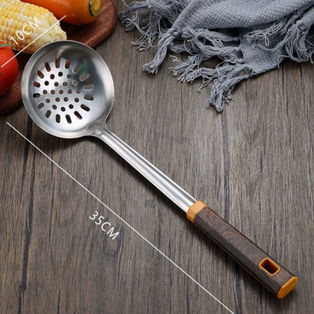 Holzmaserung Edelstahl Besteck | 6-teiliges Set