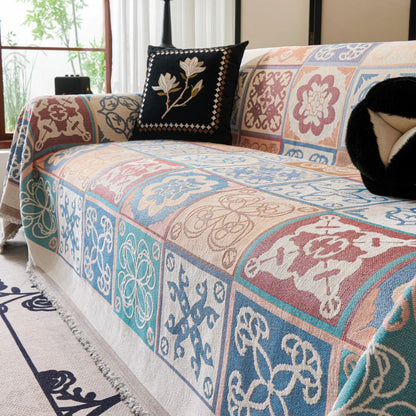 Vintage Mosaik Sofabezug