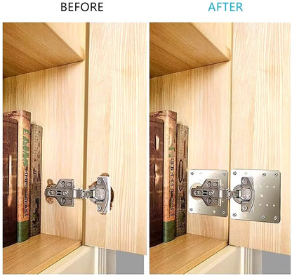 Royallure Premium Edelstahl Scharniere Reparaturset - Schnelle & Einfache Heimreparatur für Küchentüren