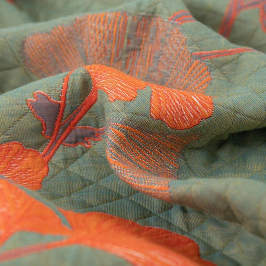 Ginkgo Orange Leaf Floral Pattern Decke