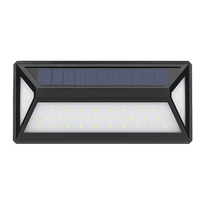 Moderne Solar LED Wandleuchte für Außen – Wasserdichte Fassadenbeleuchtung mit Bewegungsmelder