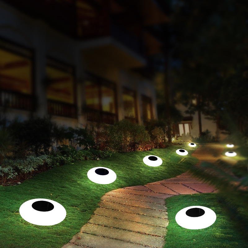 Solar Gartenleuchten Augen-Design – LED Außenbeleuchtung für Garten & Terrasse, wetterfest