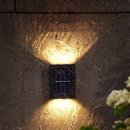 Garduru Solar-LED-Wandlampe für Außenbereich – Energiesparend & Wetterfest
