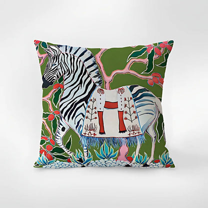 Zebra Wandteppich Quaste Kissenbezug