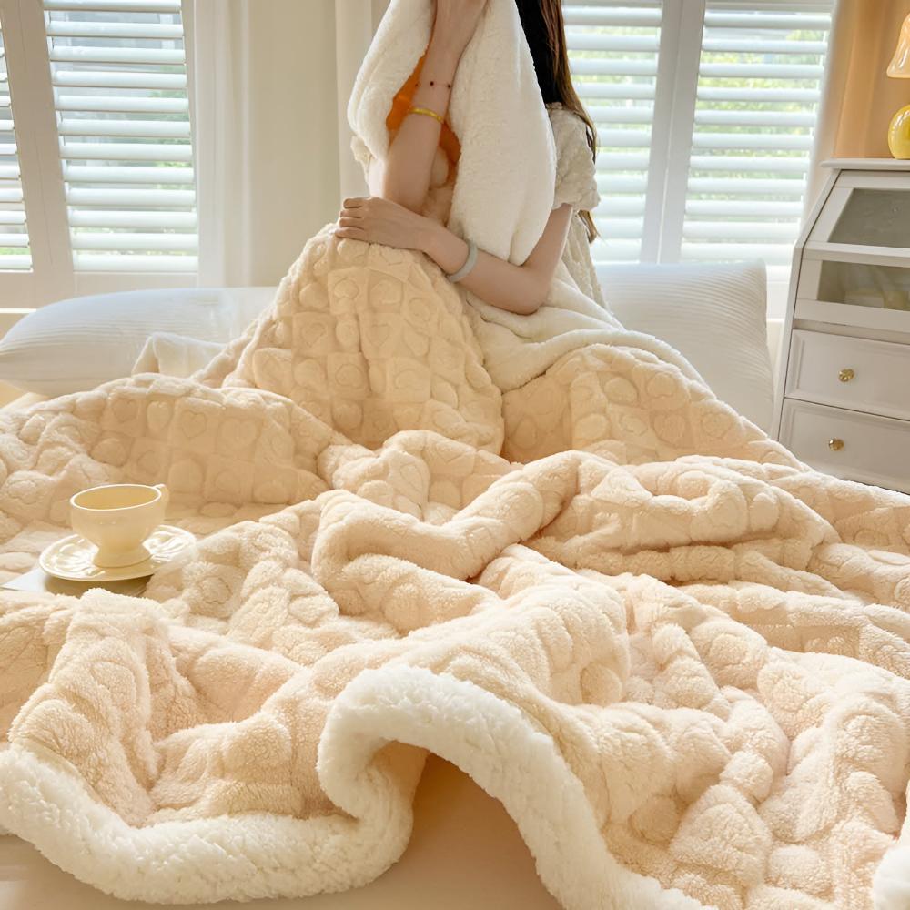 Cloud Warmth Sherpa Fleece-Decke