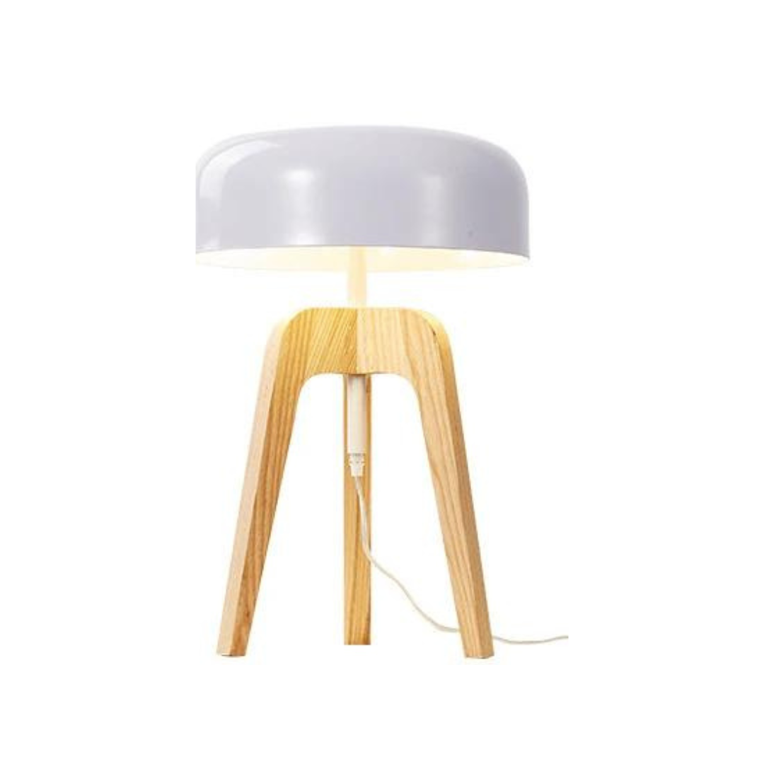 Stehlampe – klassisches Holz-Bambus-Design – Walnuss