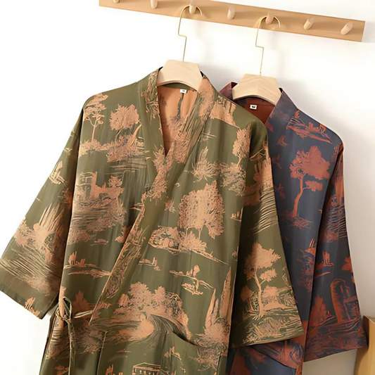 Serene Woodlands Kimono-Robe