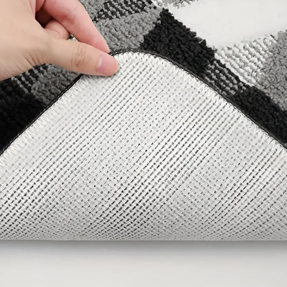 Weicher Mikrofaser Rutschfester Geometrischer Teppich
