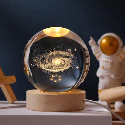 Leuchtende Mond Kristallkugel