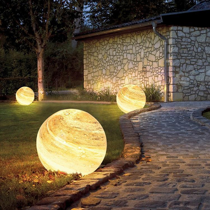 Solar Rasenleuchte – LED Gartenkugel Außenleuchte, wetterfest für Garten & Terrasse