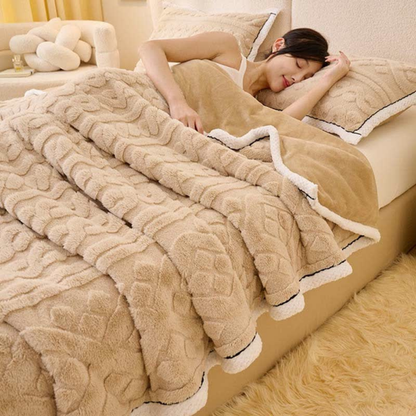 Samt Jacquard Weiche Fleece Decke