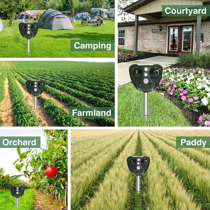 Ultraschall-Vogelabwehrgerät, Solar betrieben