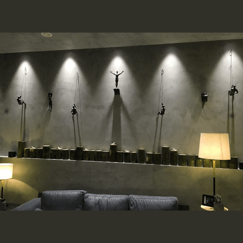 ClimbArt – Kreatives Klettermann-Wanddekorationsset mit künstlerischem Charme