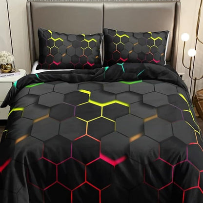 Prisma Hive | 3-teiliges Bettdeckenbezug-Set
