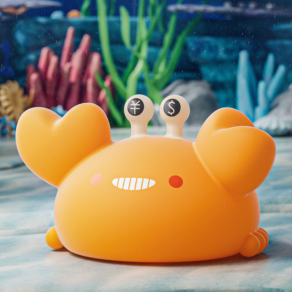 Krab Nachttlicht LED Quetsch Silikon Tap Lampe Bestes Geschenk für Baby und Mädchen