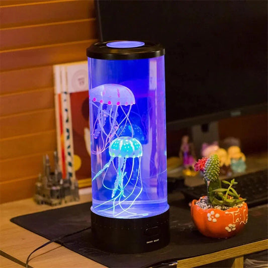 LED Quallen Lava Lampe
