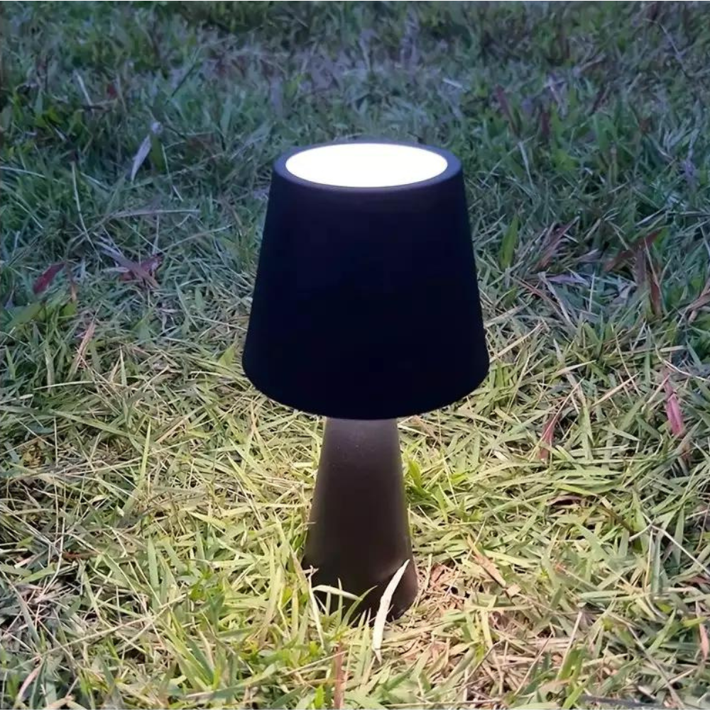 Royelux dimmbare kabellose Tischlampe - wiederaufladbare LED mit eleganter Metalloberfläche