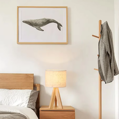 Royelux Nordic Fabric Tischlampe - Sanfte Ambient-Beleuchtung mit minimalistischem Design