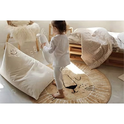 Nordisches Design Kinderzimmer Teppich - Boho Löwe