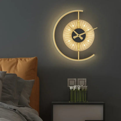 Garduru LED-Wandlampe | Stilvolles Uhr-Design | Dimmbar & Anpassbar