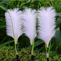 Solarbetriebene Rattan-Gartenlampe - Außenbeleuchtung im Grasdesign