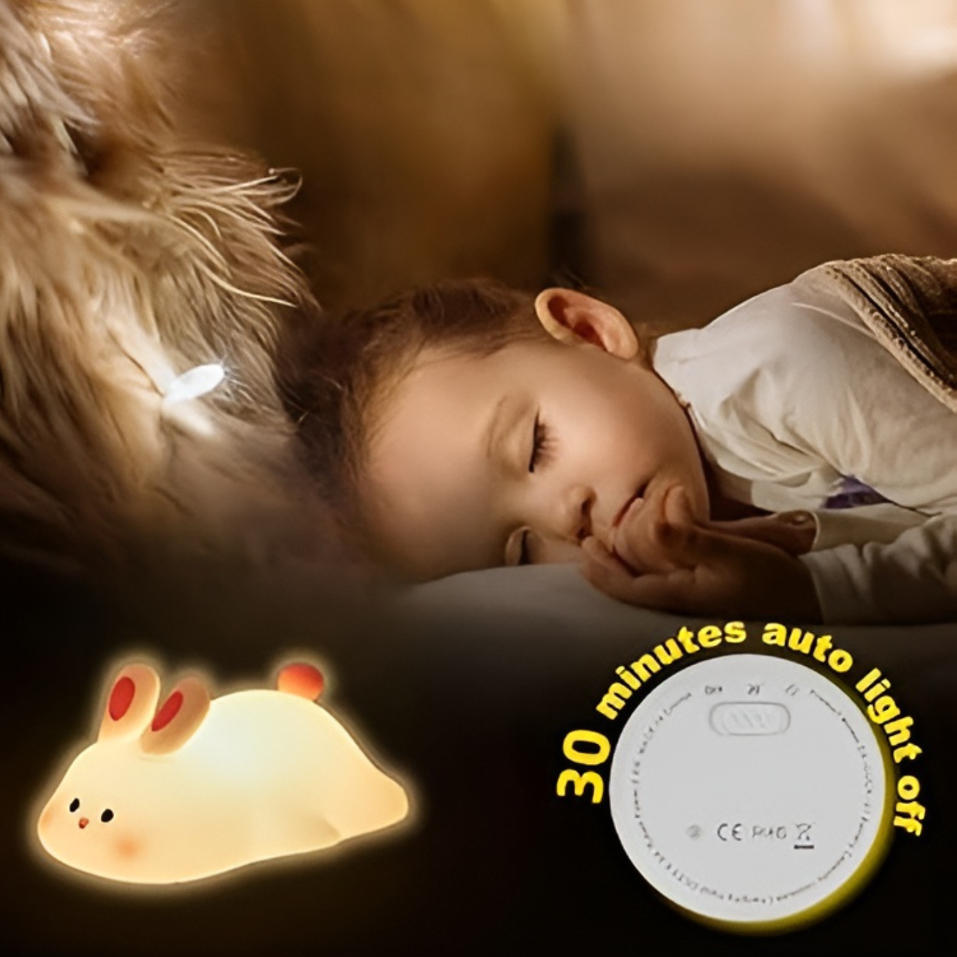 Große Gesicht Kaninchenlampe