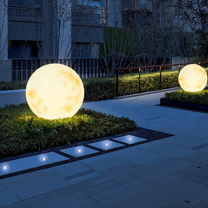 Garduru Mond Gartenlampe | Stimmungsvolles Licht für Außenbereiche | Wetterfest | Solarbetrieben