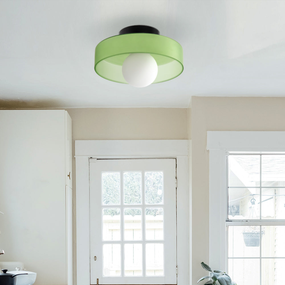 Garduru Runde Glas-Deckenleuchte – Elegantes & Minimalistisches Design