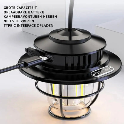 Wiederaufladbare LED-Campinglampe