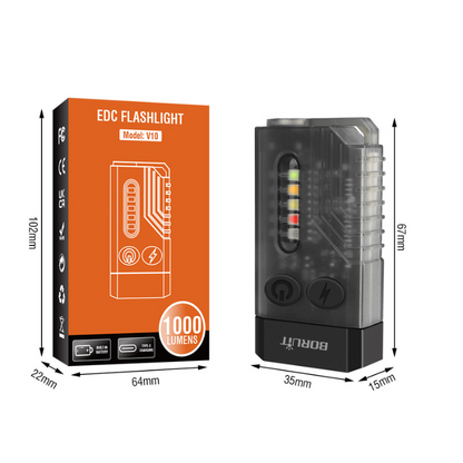 Rayvia 1000 Lumen EDC Taschenlampe USB-C wiederaufladbar