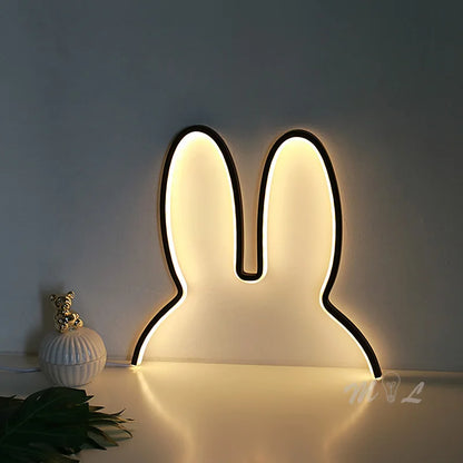 USB-wiederaufladbare Bunny LED-Nachtlicht mit Farbwechselmodus