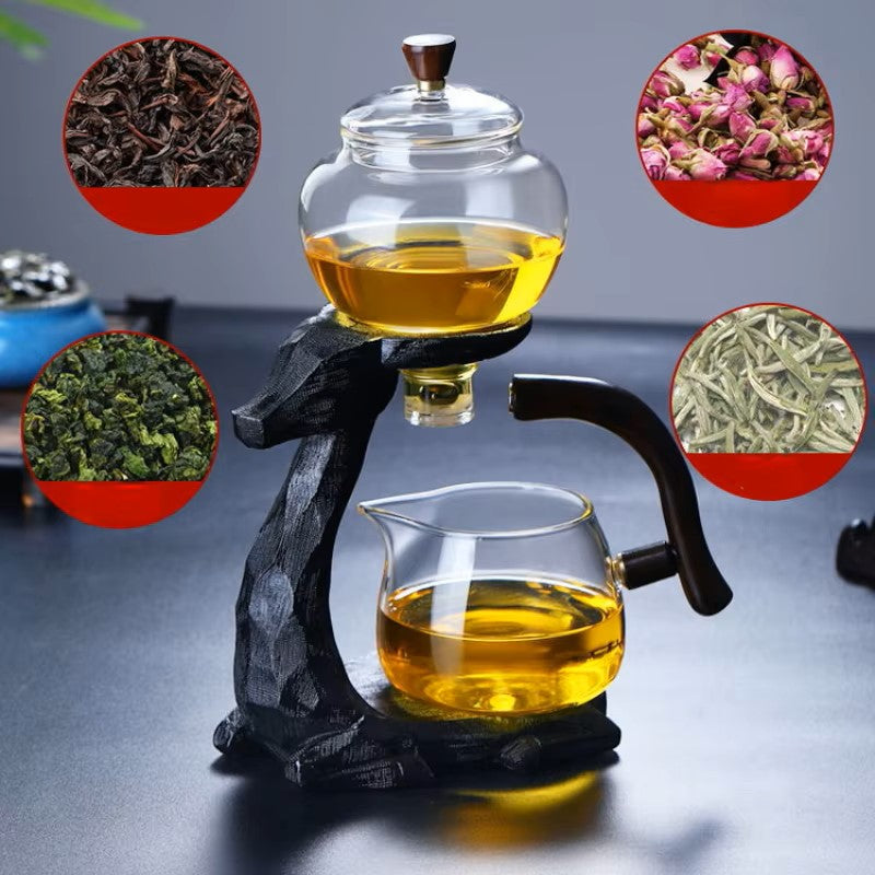 Automatische magnetische Saugglas Kung Fu Teeset 350ml