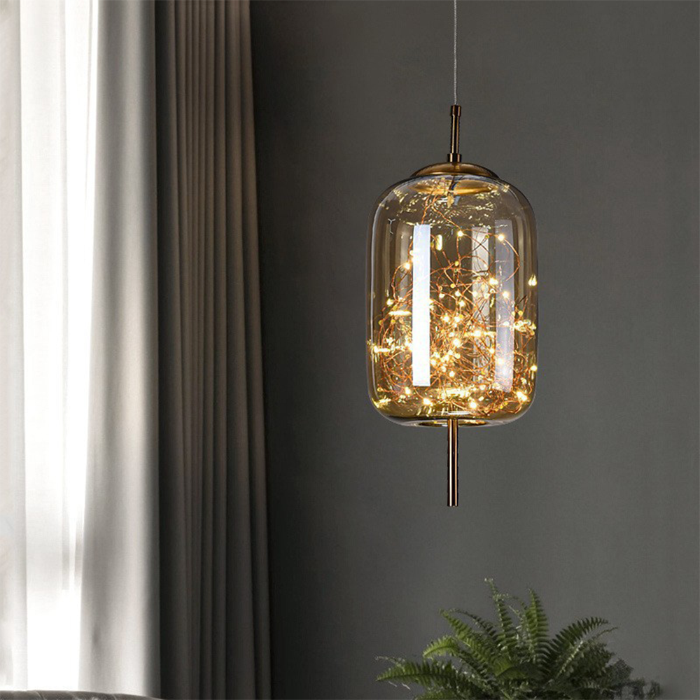 Pendelleuchte Glas Moderne LED Deckenleuchte