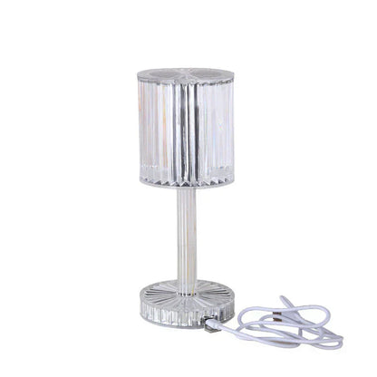 Elegante dimmbare Kristall-Tischlampe