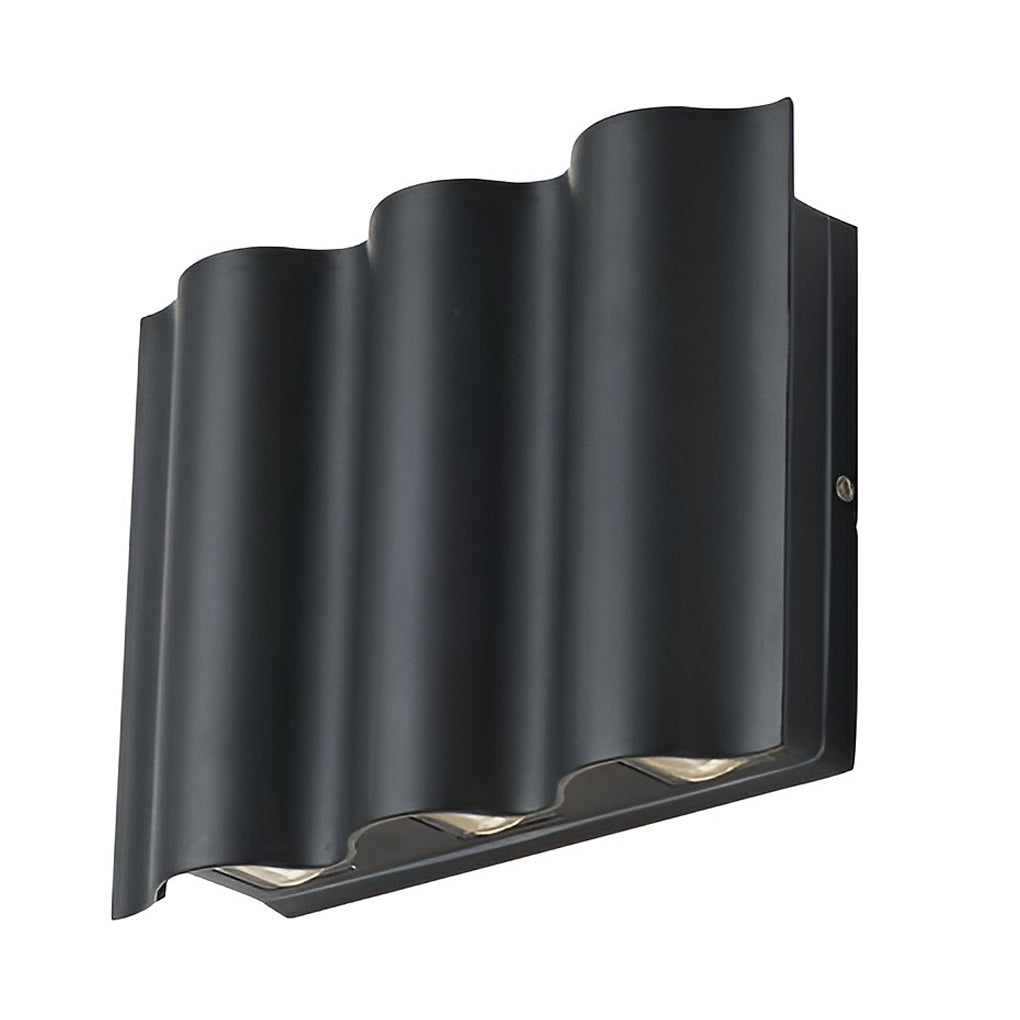 LED Wandleuchte Außen Modern Schwarzes Wandlicht