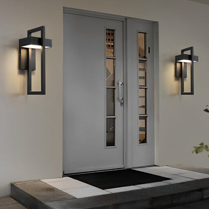 Außenwandleuchte Moderne Schwarze LED-Lampe
