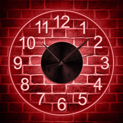 LED Wanduhr mit Acryl-Design für Wohn- und Bürodeko