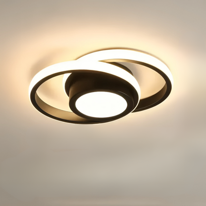 Tairdel | Moderne LED-Deckenleuchte, 2-Ring-Design